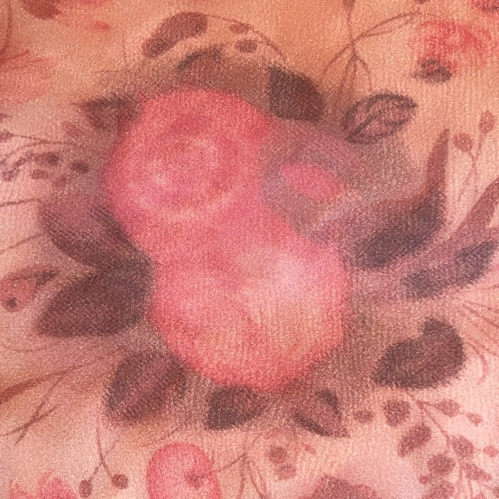 Laundry Peach Silk Chiffon Gown With Noted Flaw - image 6